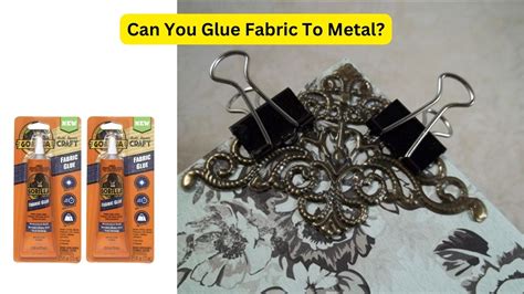 how to glue fabric to metal